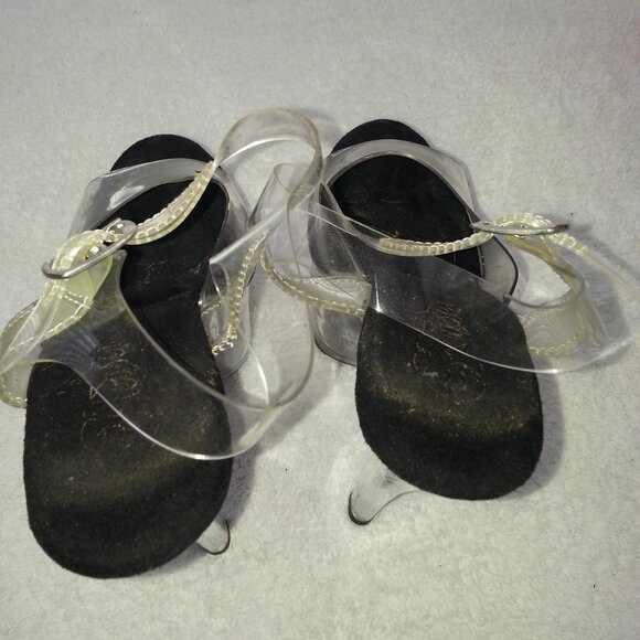 Pleaser Clear Platform Dancer High Heels Used - Picture 7 of 7